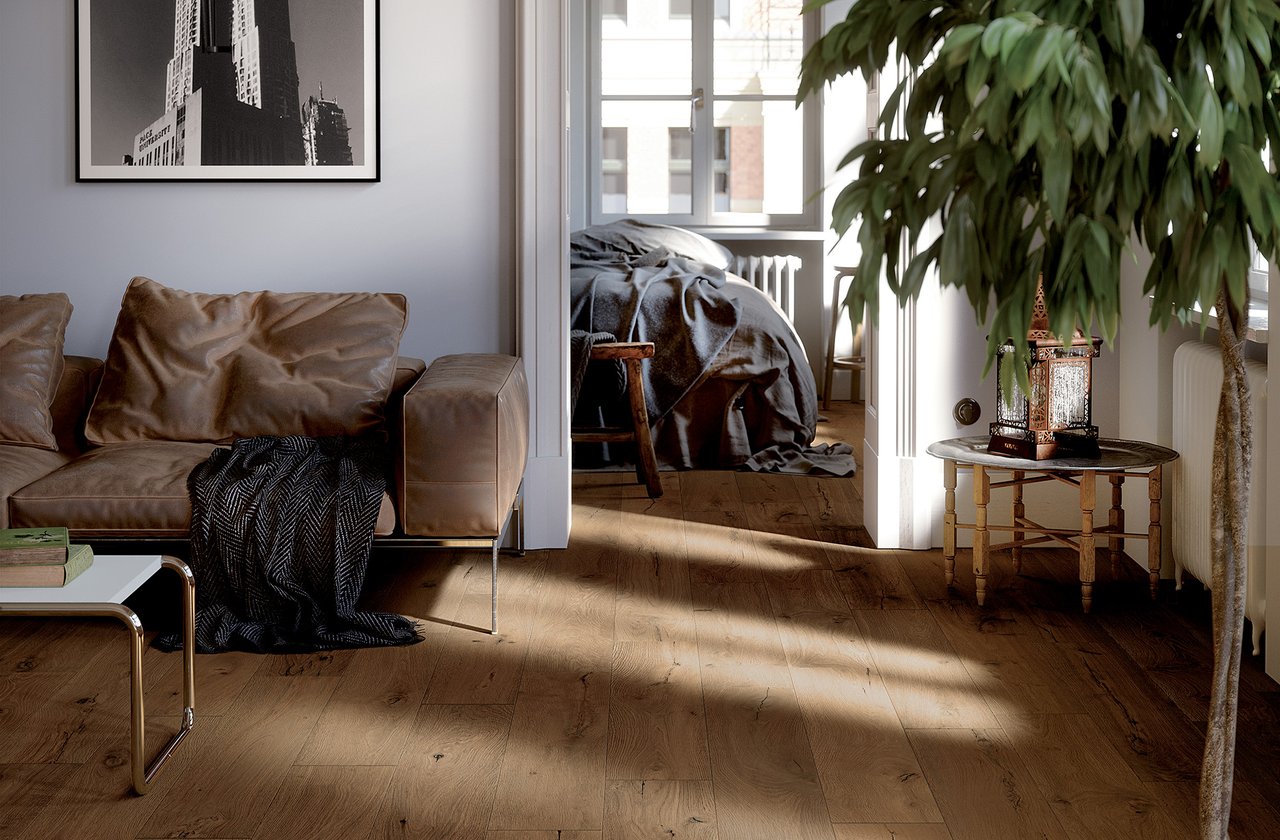 Oak-effect flooring ROOTS