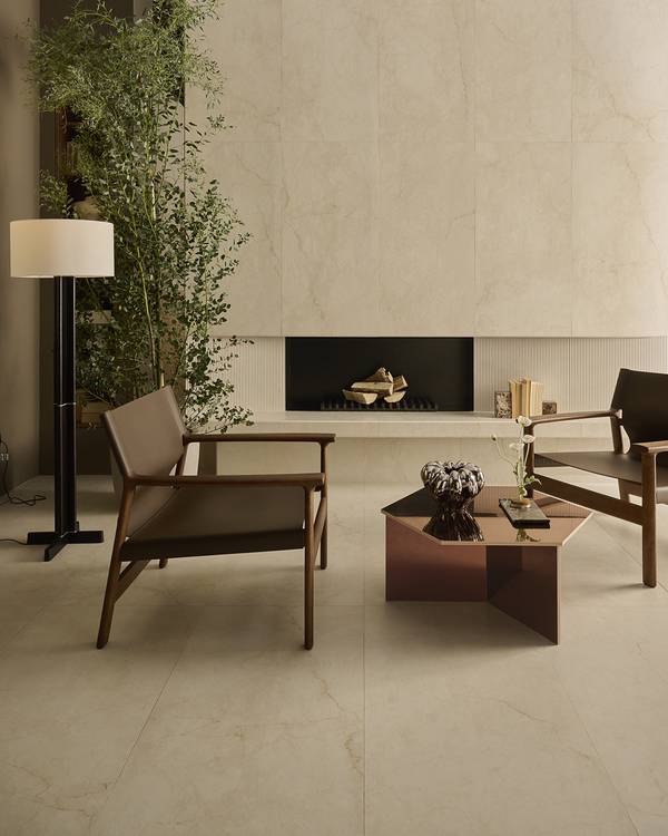 Room view House, created with tiles from the collection: DESERT – Beige