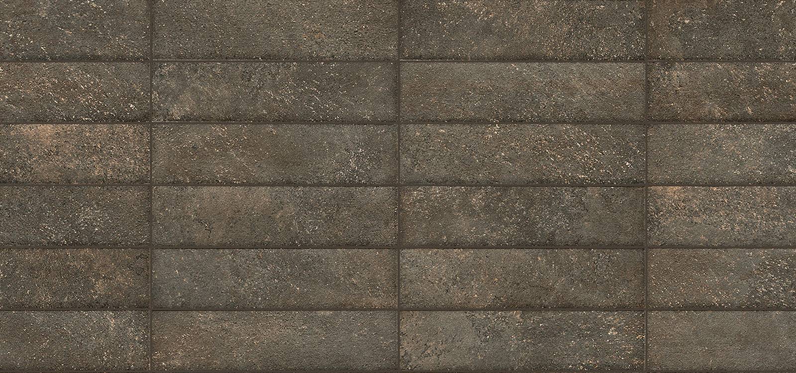Room view , created with tiles from the collection: NOBU – Brown