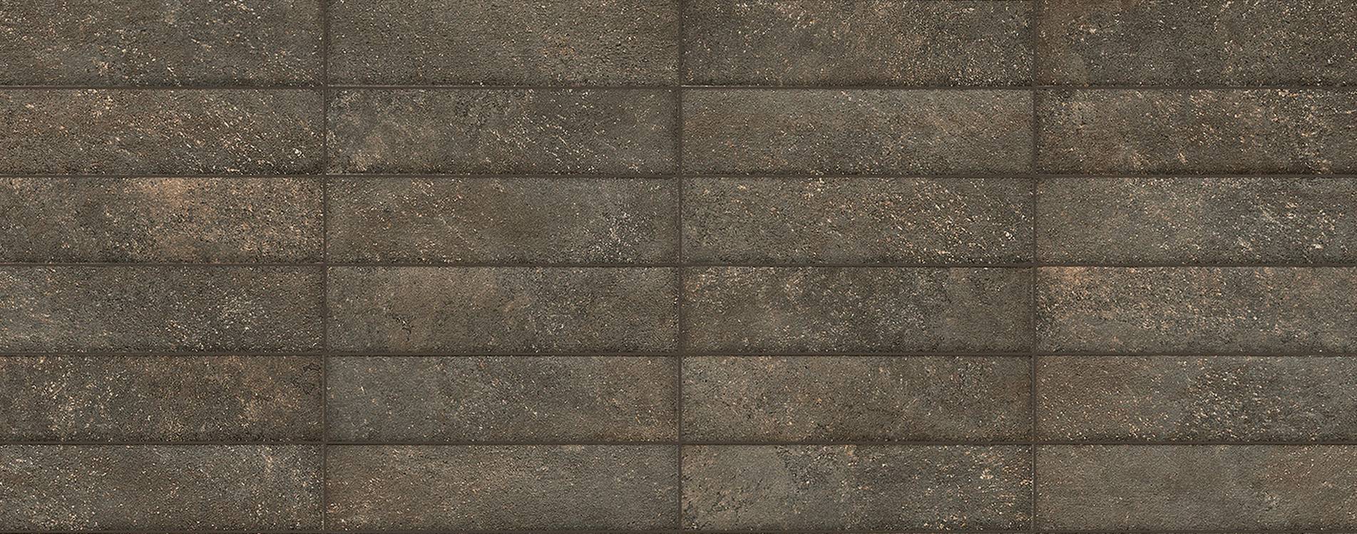 Room view , created with tiles from the collection: NOBU – Brown