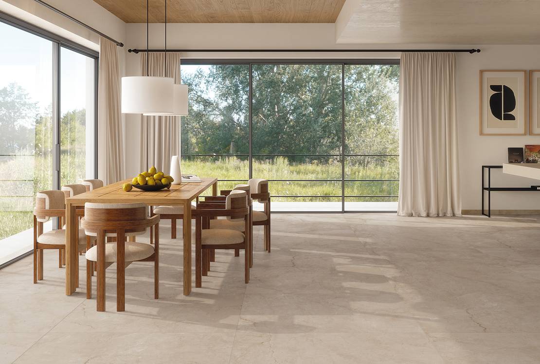 Room view House, created with tiles from the collection: DESERT – Grey