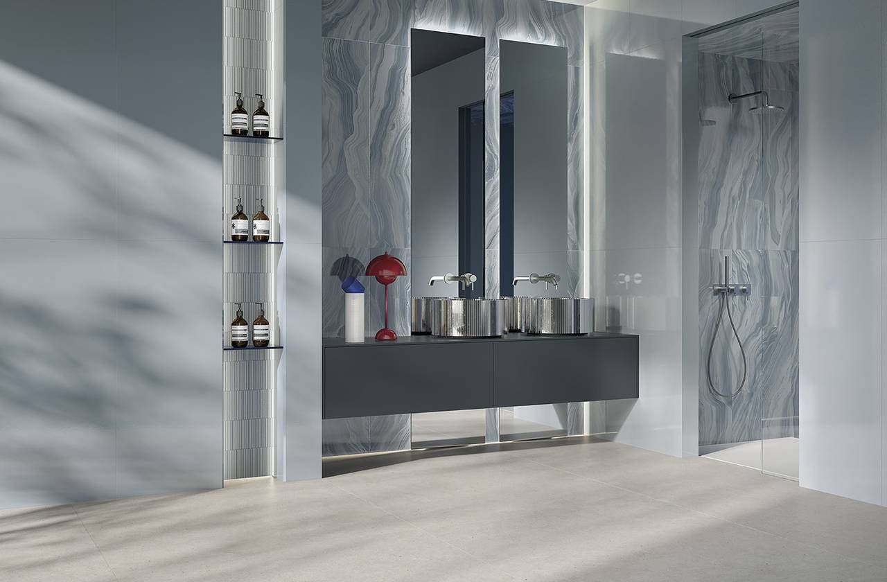 piastrelle in resina per bagno