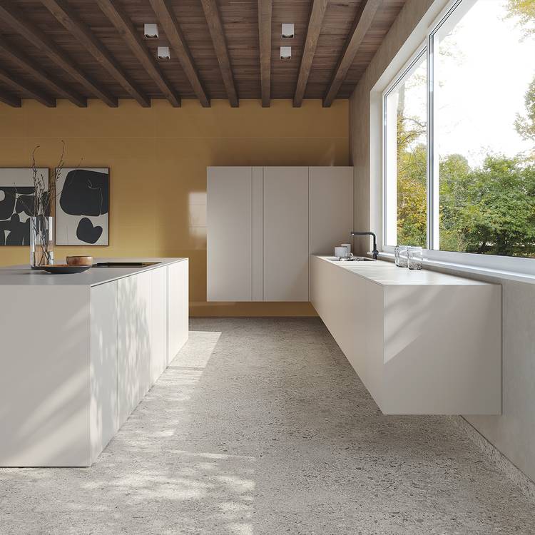 Room view , created with tiles from the collection: MATERIA – Other, White