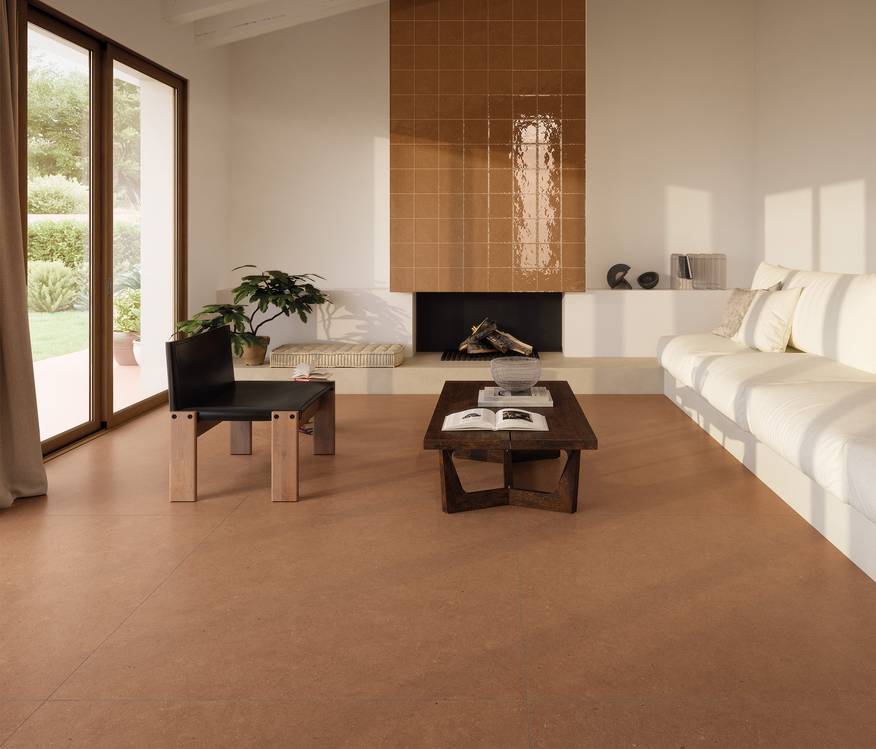 Image d'ambiance Maison, réalisée avec des carreaux de la collection : MATERIA PURA porcelain tiles – AUTRES