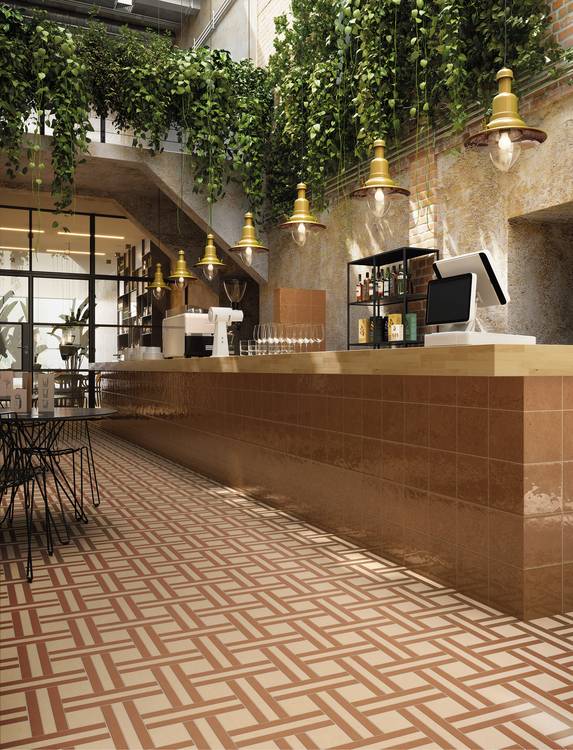 Image d'ambiance Contrat, réalisée avec des carreaux de la collection : MATERIA PURA porcelain tiles – AUTRES