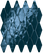 Preview image of the article BLU NAVY ROMBI MOSAICO size 31x35.5 from the GLIM collection.