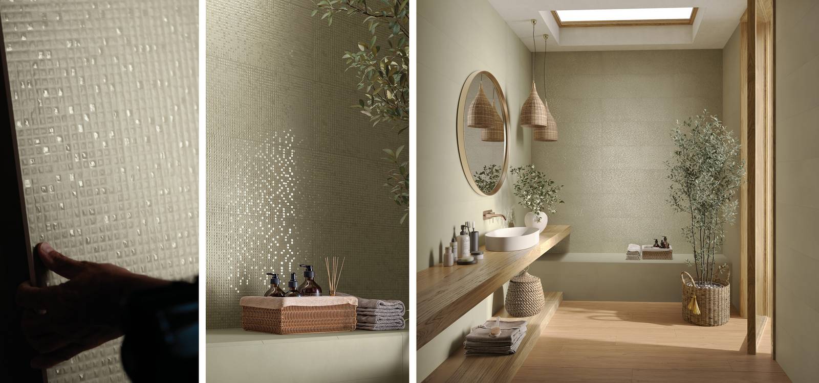 Immagine ambiente Bagno, realizzato con piastrelle della collezione: OLTRE IL COLORE - Altri, Bianco