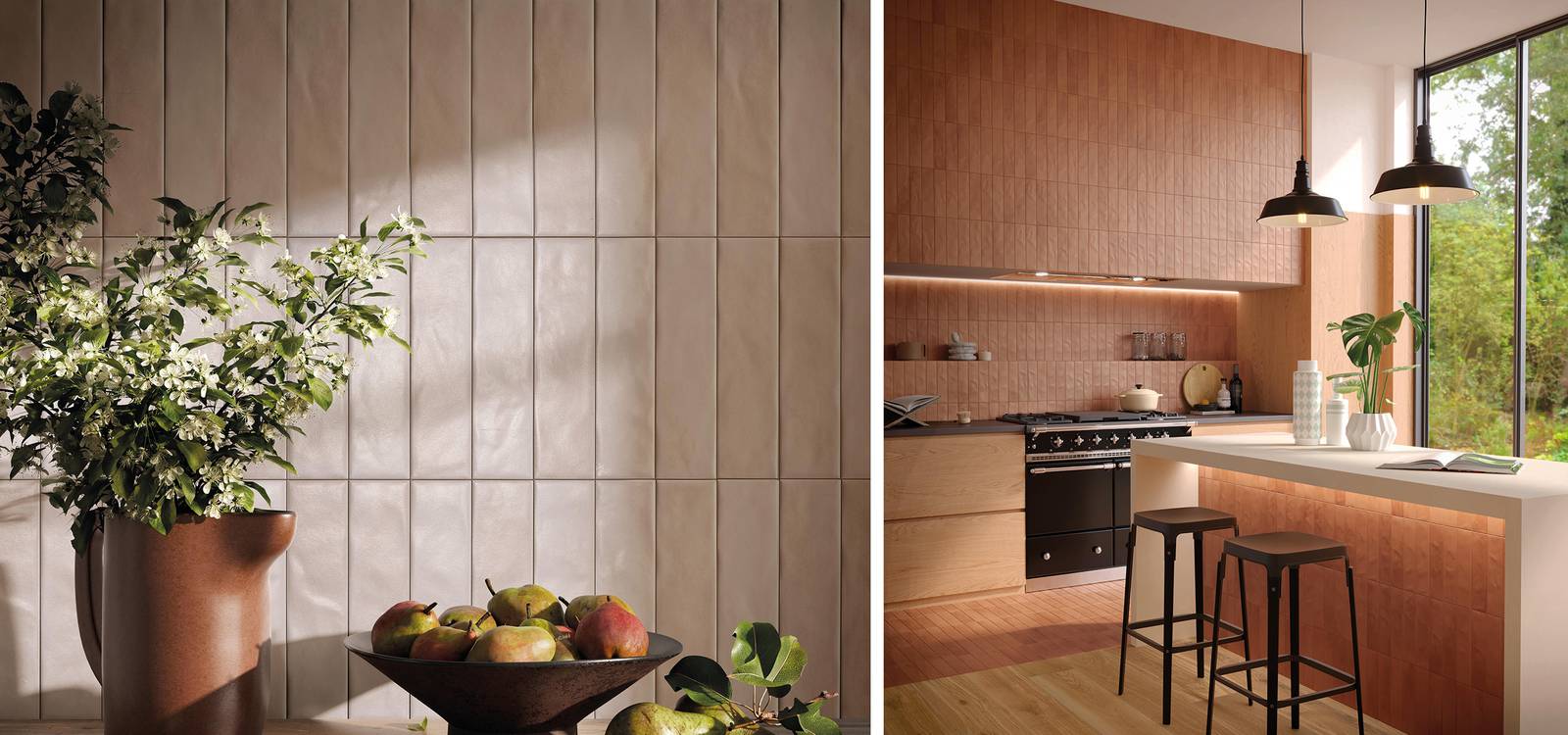 Immagine ambiente Bagno, realizzato con piastrelle della collezione: STILL - Bianco, Marrone