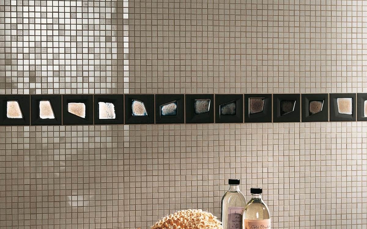 Mosaiken und Dekore in 3D im Bad und in der Küche!
