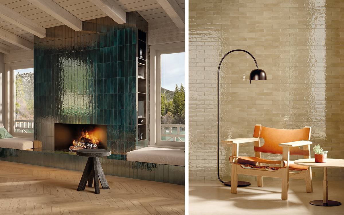Subway-style “Brick” tiles: ideas and layouts for designer feature walls