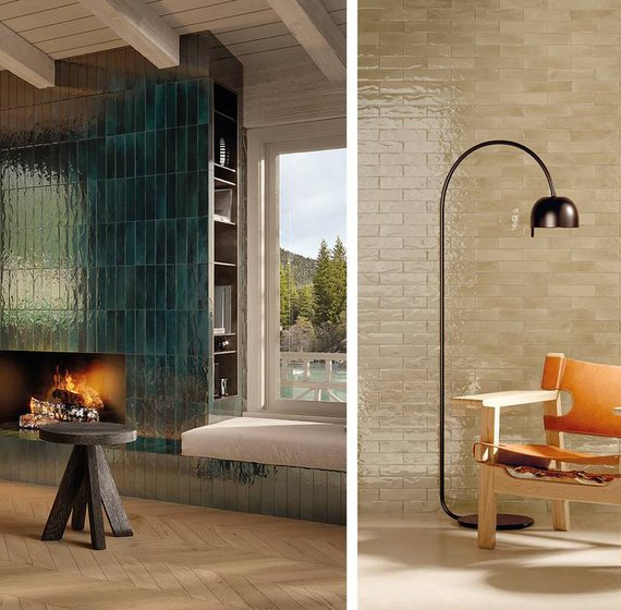 Subway-style “Brick” tiles: ideas and layouts for designer feature walls