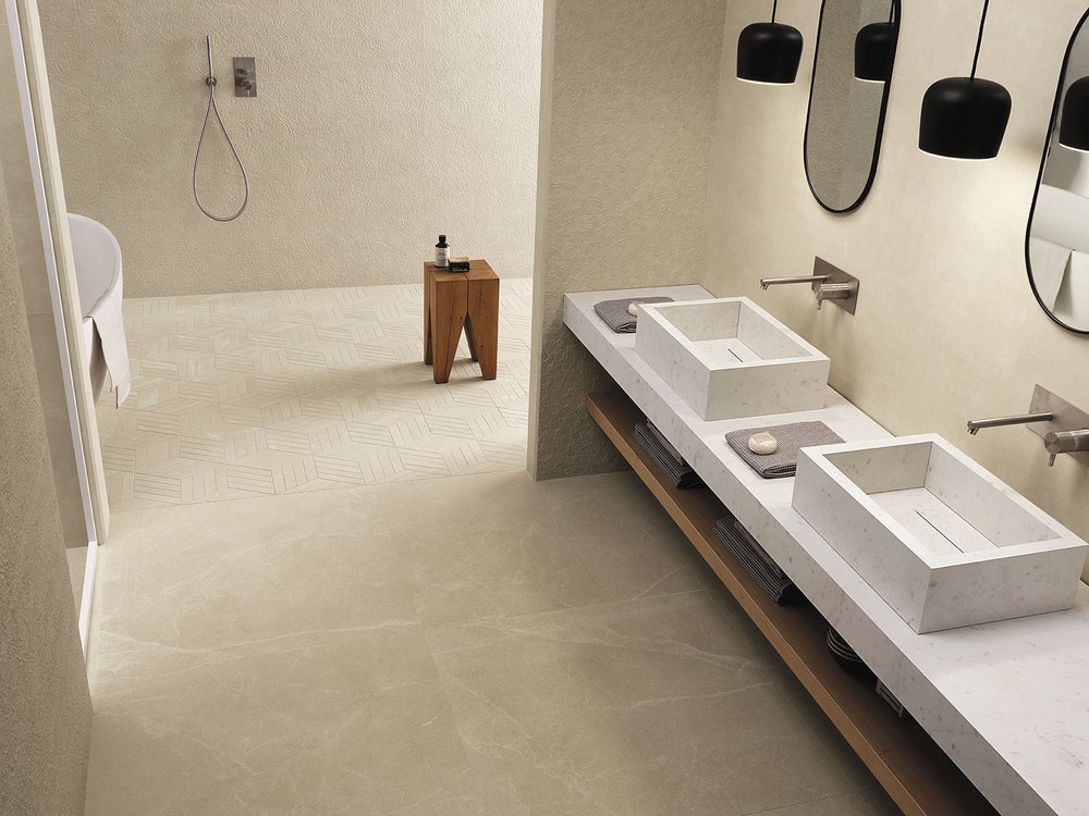 Интерьер , оформленный плиткой из коллекции: BLOOM – BEIGE