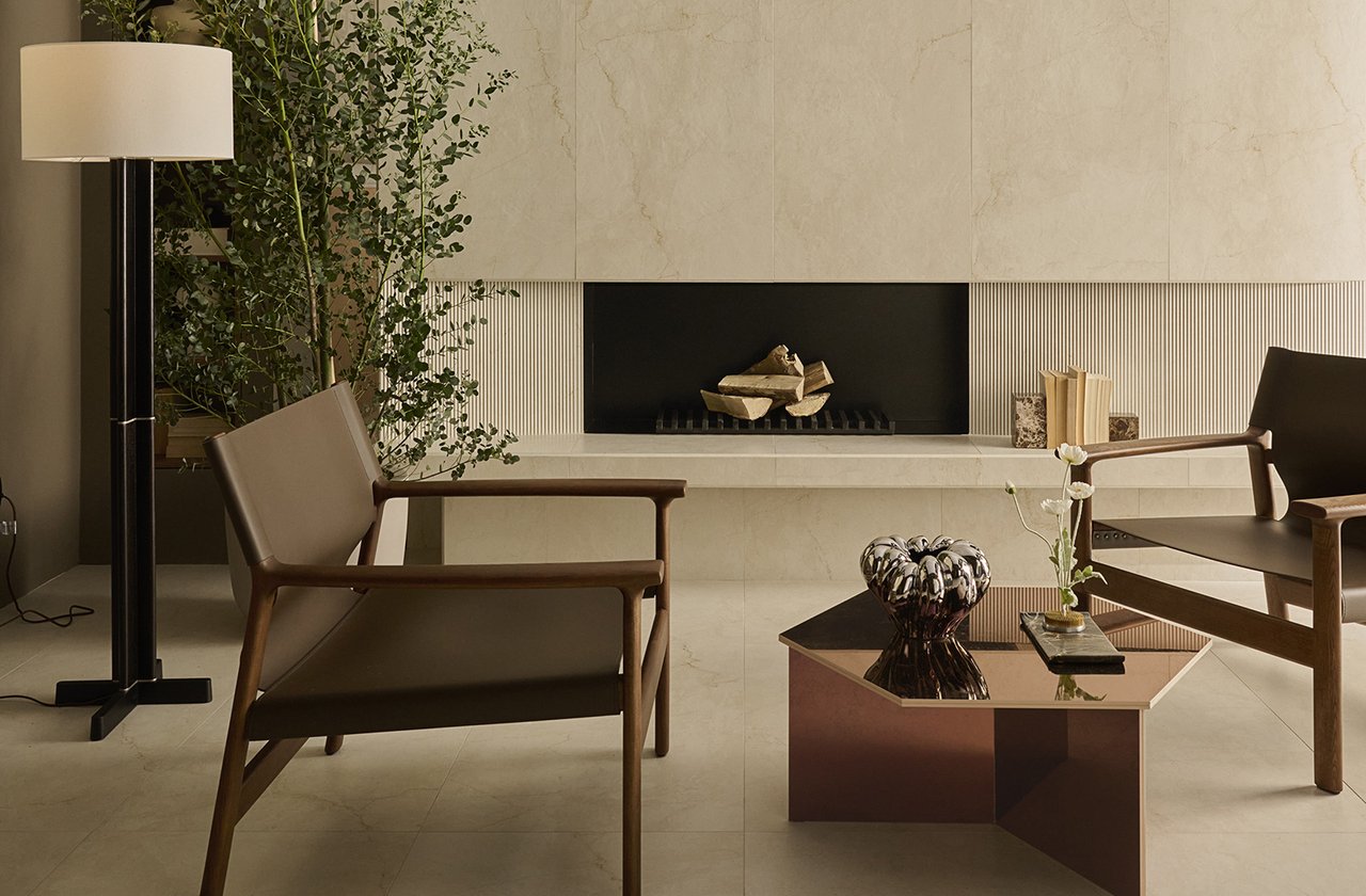 Room view House, created with tiles from the collection: DESERT – Beige DESERT