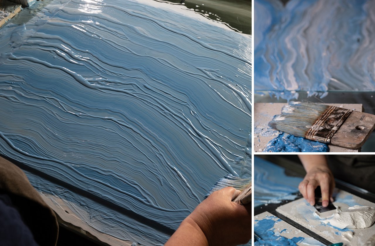 Piastrelle color Azzurro FAP Ceramiche - MATERIA BRILLANTE