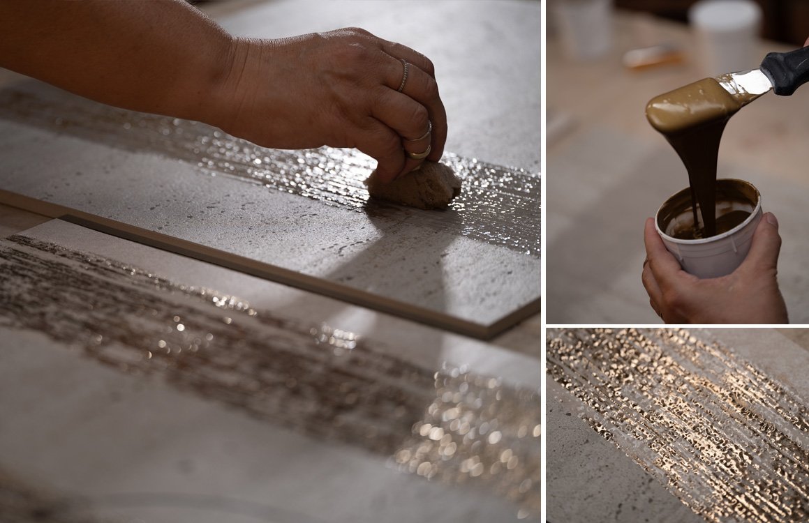 Room view , created with tiles from the collection: MATERIA CLASSICA – Beige