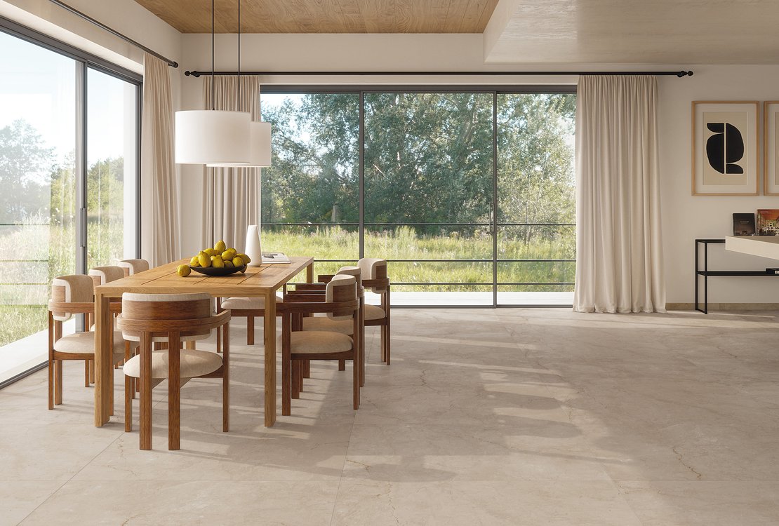 Room view House, created with tiles from the collection: DESERT – Grey