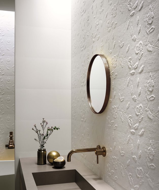 Интерьер , оформленный плиткой из коллекции: LUMINA 30,5X91,5 – WHITE