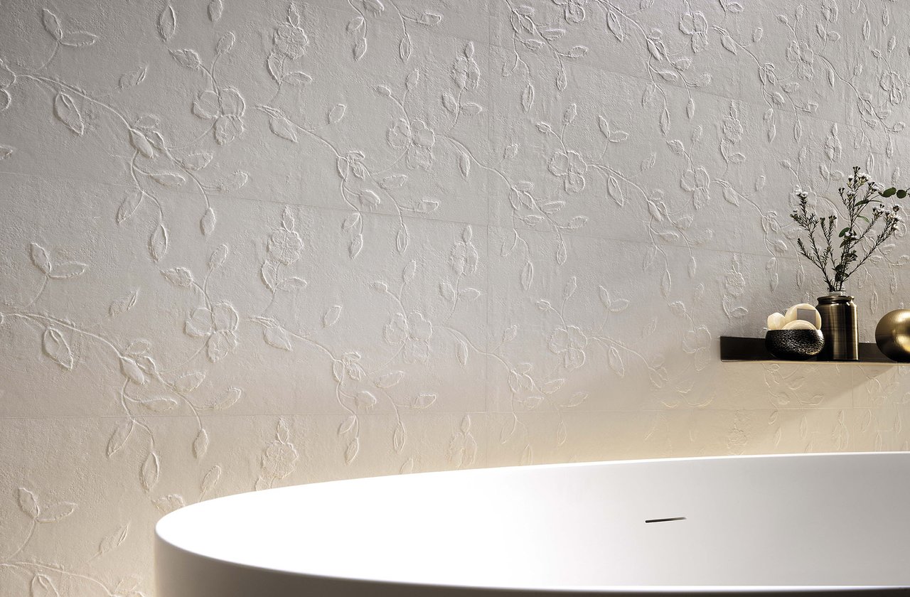 Tiles color White FAP Ceramiche - LUMINA 30,5X91,5