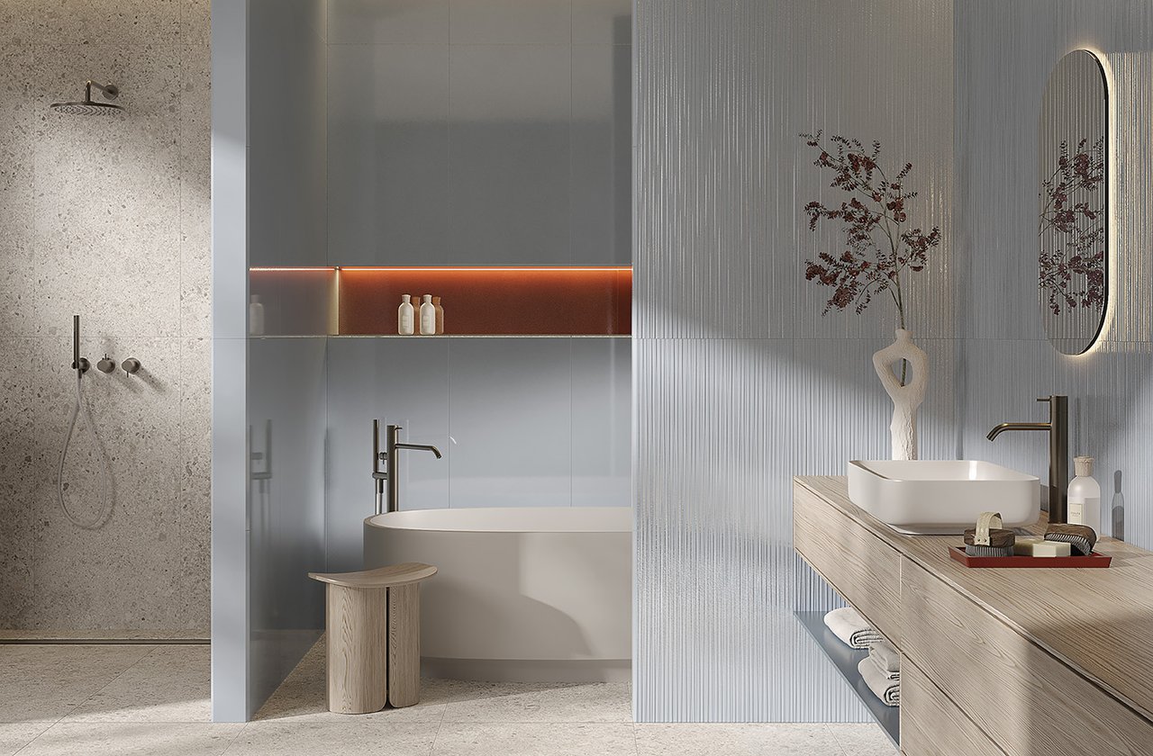 Carrelages couleur Bleu clair FAP Ceramiche - MATERIA BRILLANTE