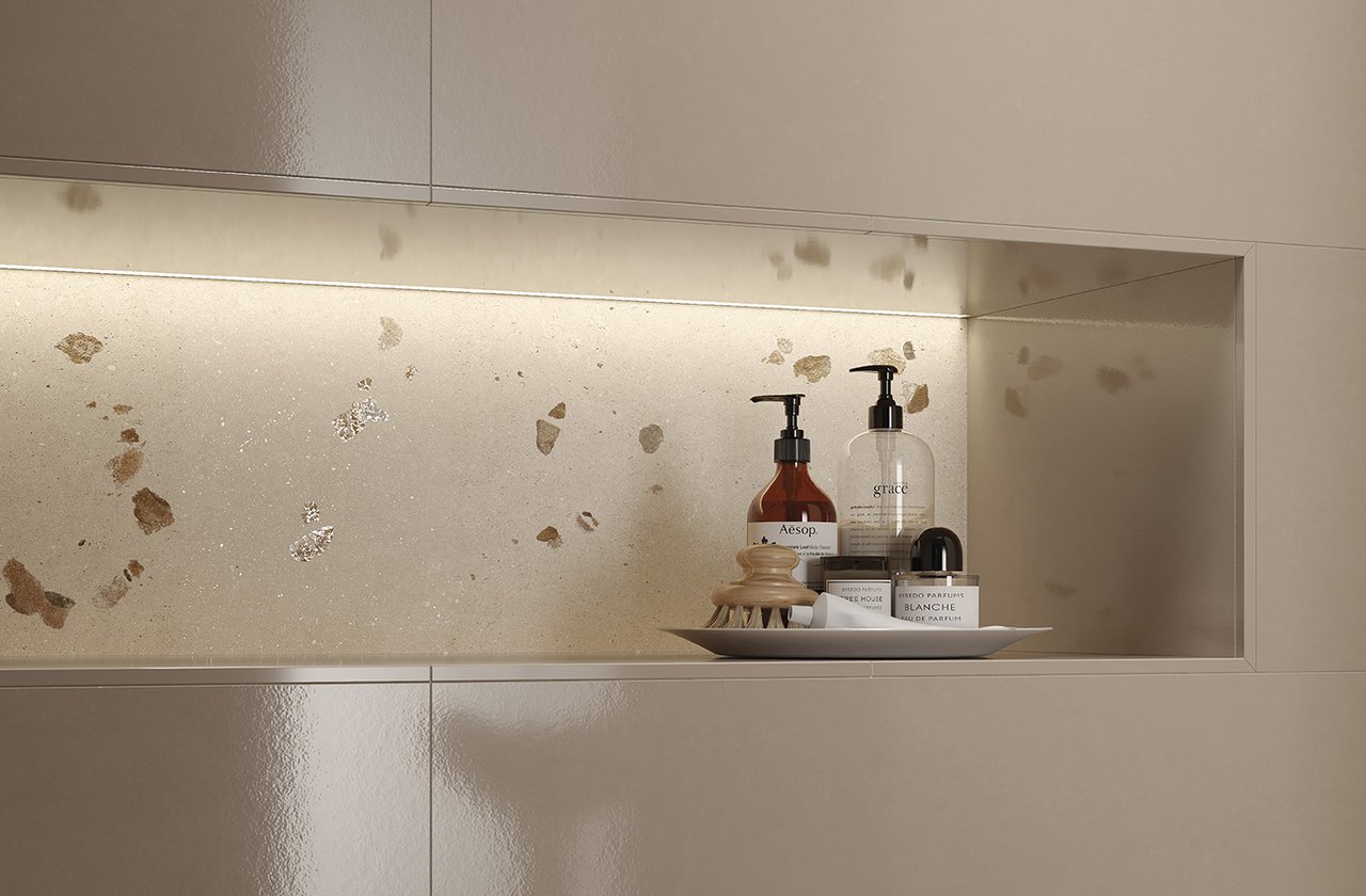 Piastrelle color Grigio FAP Ceramiche - MATERIA PURA wall tiles 30,5x91,5