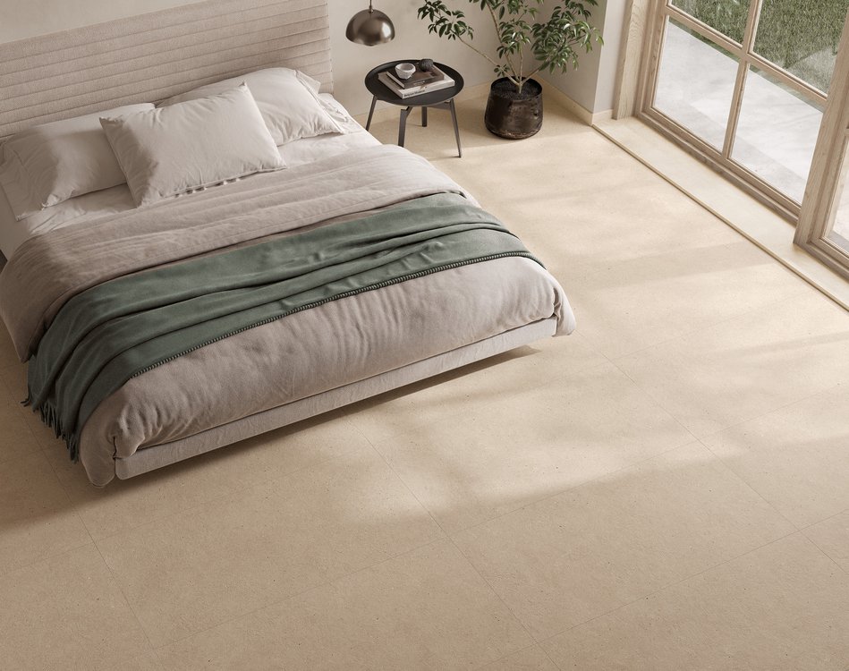 Интерьер Каза, оформленный плиткой из коллекции: ПЛИТКА MATERIA PURA PORCELAIN – Бежевый