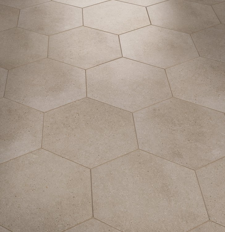 Imagen de ambiente , realizada con baldosas de la colección: MATERIA PURA porcelain tiles – GRIS