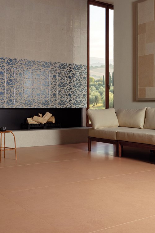 Room view , created with tiles from the collection: MATERIA PURA porcelain tiles – Grey, Other