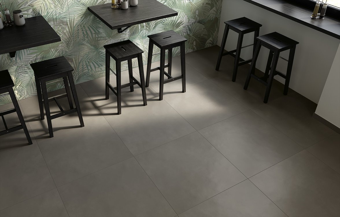 Immagine ambiente , realizzato con piastrelle della collezione: MILANO MOOD - Verde, Grigio