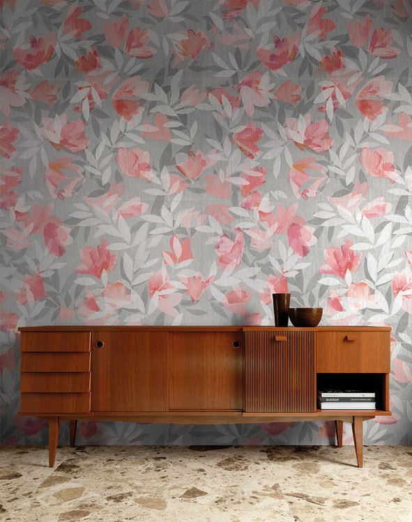Immagine ambiente Contract, realizzato con piastrelle della collezione: FAP MURALS - Rosso-Rosa