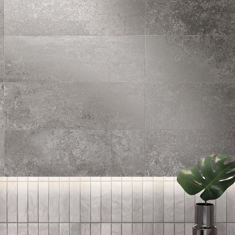 Интерьер , оформленный плиткой из коллекции: OXIDE – СЕРЫЙ