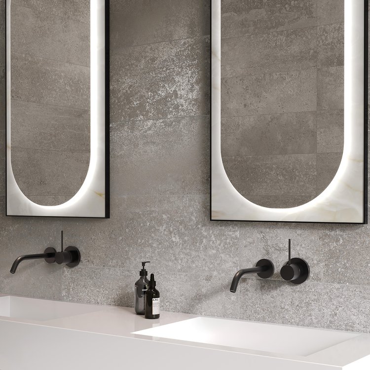 Интерьер , оформленный плиткой из коллекции: OXIDE – СЕРЫЙ