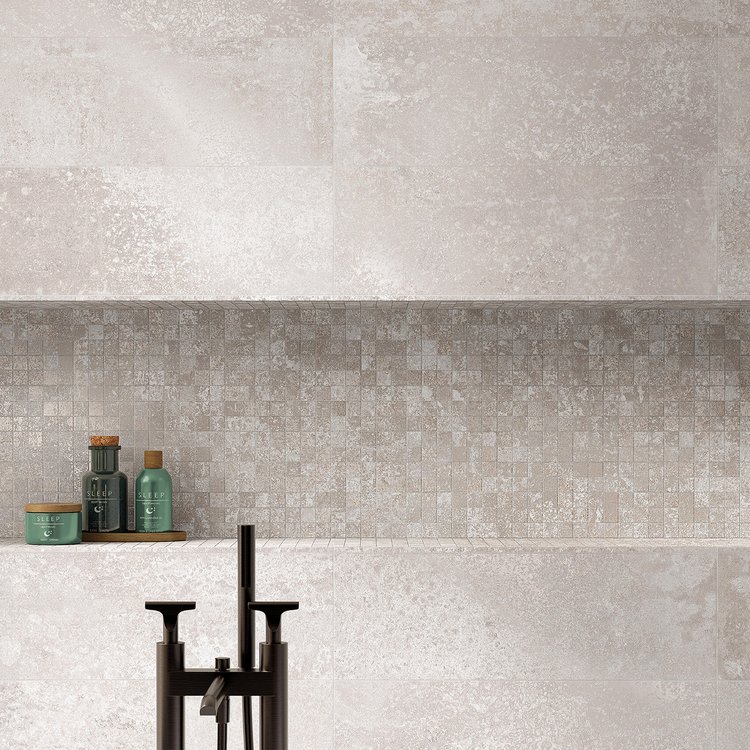 Интерьер , оформленный плиткой из коллекции: OXIDE – WHITE