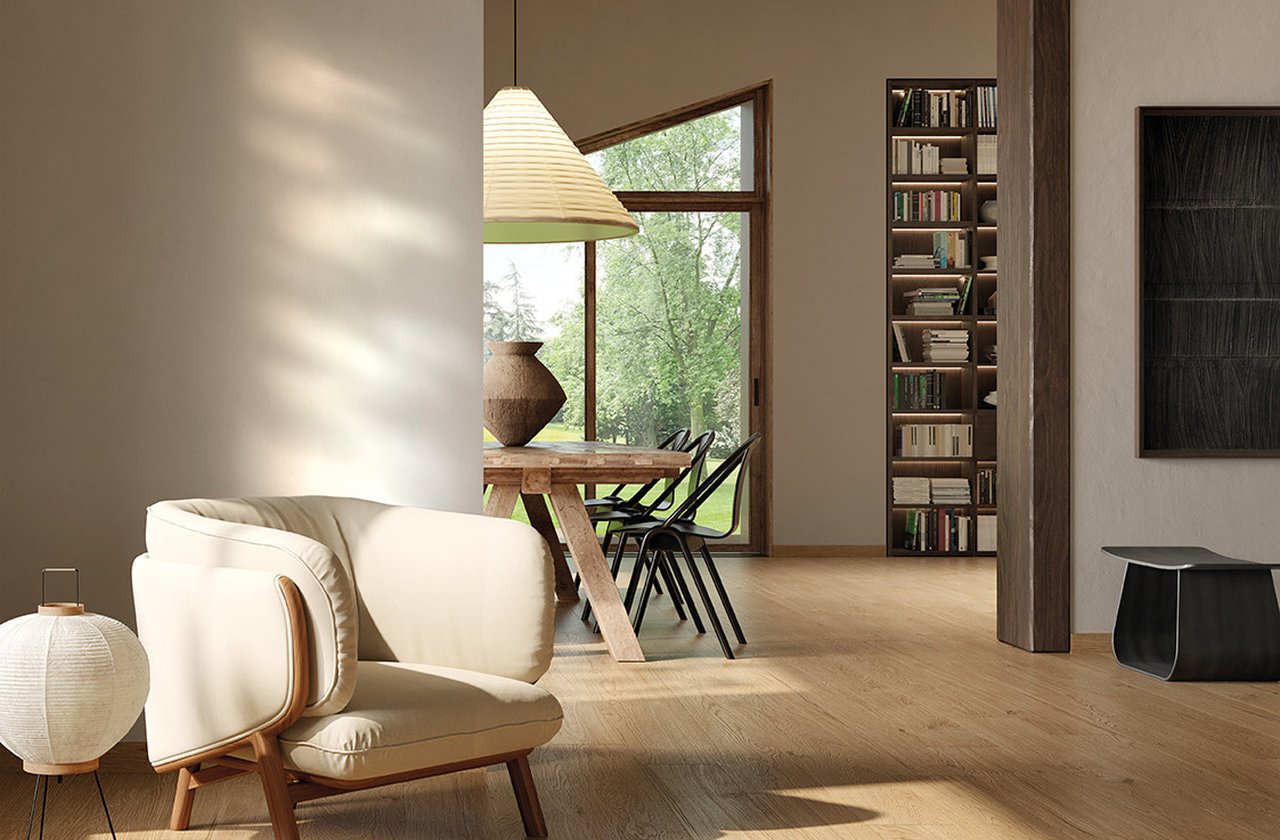 Room view House, created with tiles from the collection: PLEIN AIR – Beige PLEIN AIR