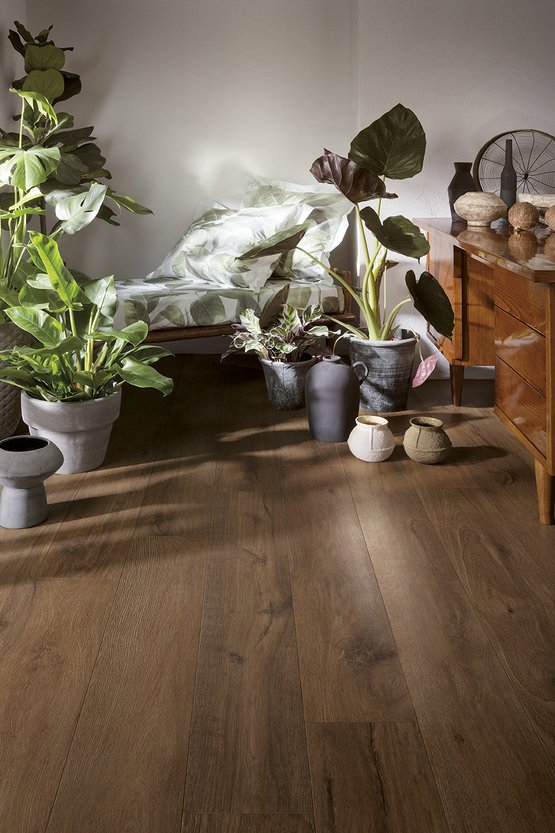 Image d'ambiance , réalisée avec des carreaux de la collection : ROOTS – Marron ROOTS