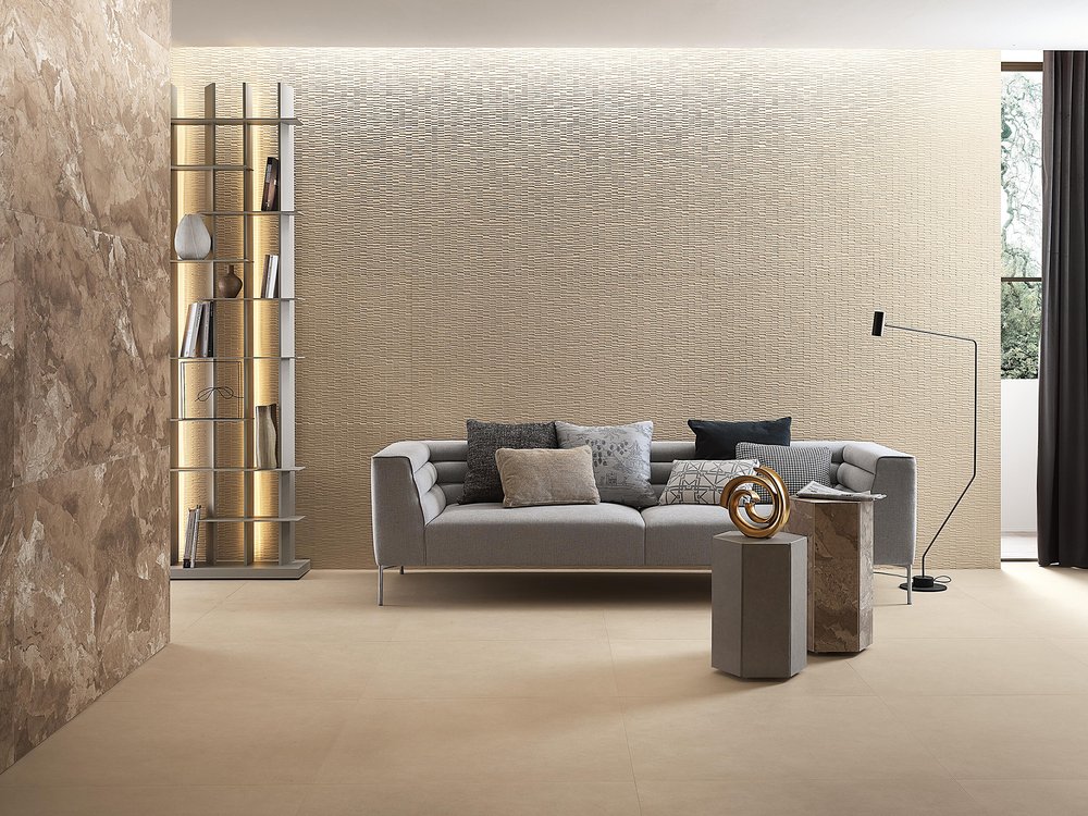 Immagine ambiente Casa, realizzato con piastrelle della collezione: SHEER - Beige