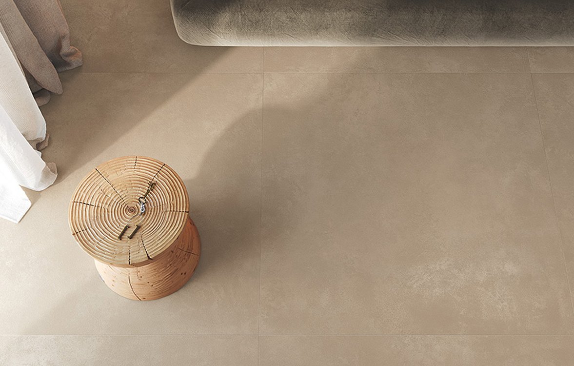 Imagen de ambiente , realizada con baldosas de la colección: SUMMER – BEIGE