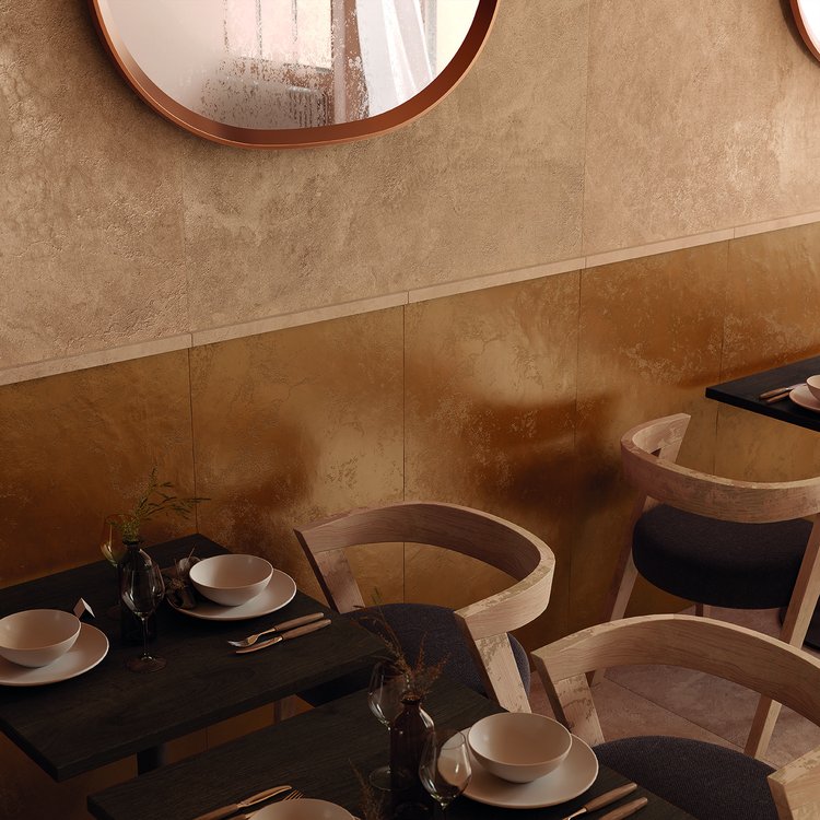 Room view Contract, created with tiles from the collection: VENTO DEL SUD – Beige, Other