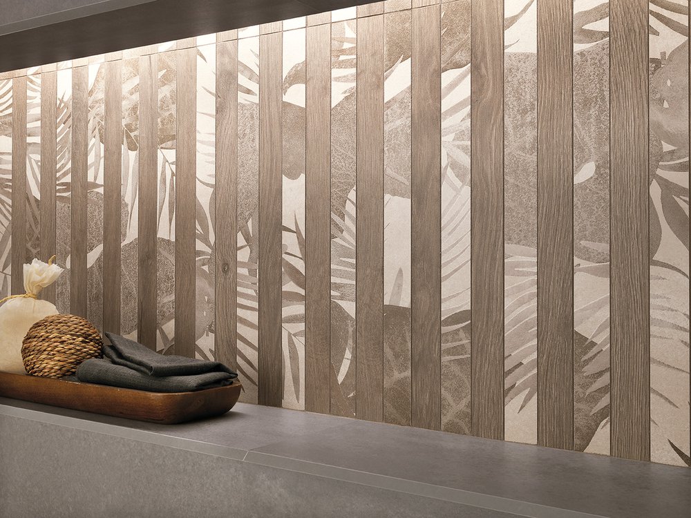 Room view , created with tiles from the collection: YLICO – Beige, Brown