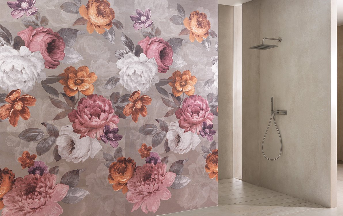 Immagine ambiente , realizzato con piastrelle della collezione: YLICO - Beige, Marrone