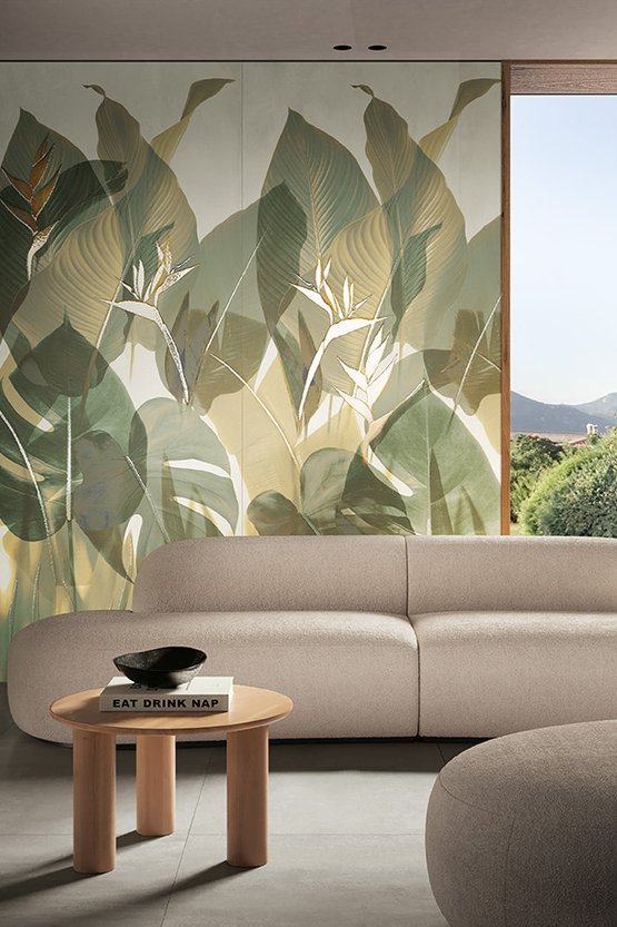 Image d'ambiance Maison, réalisée avec des carreaux de la collection : YLICO – Vert YLICO
