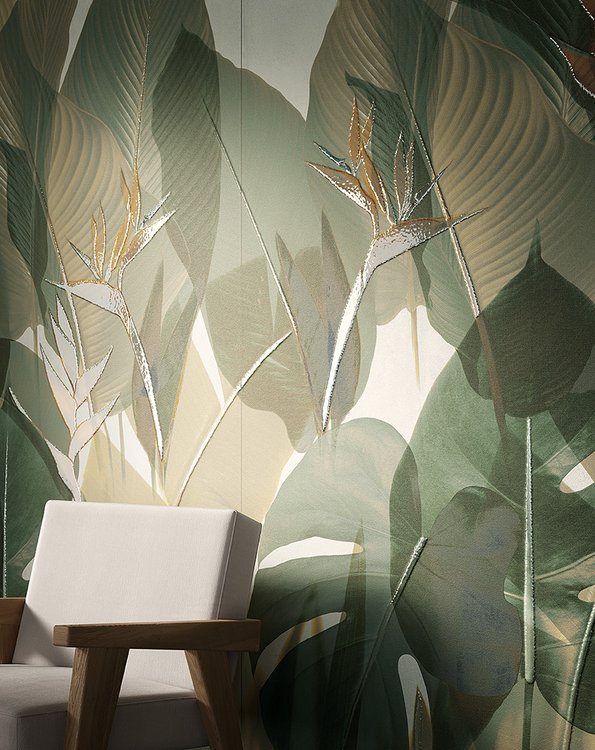 Immagine ambiente , realizzato con piastrelle della collezione: YLICO - Verde