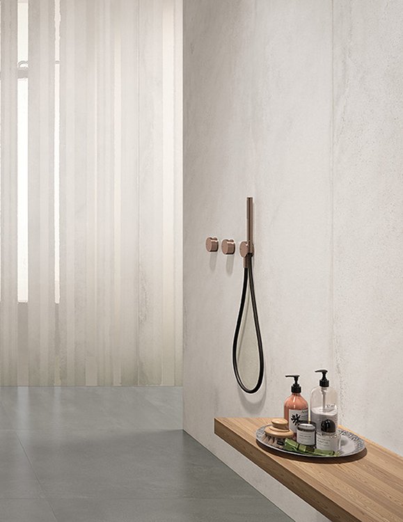 Room view , created with tiles from the collection: YLICO – White