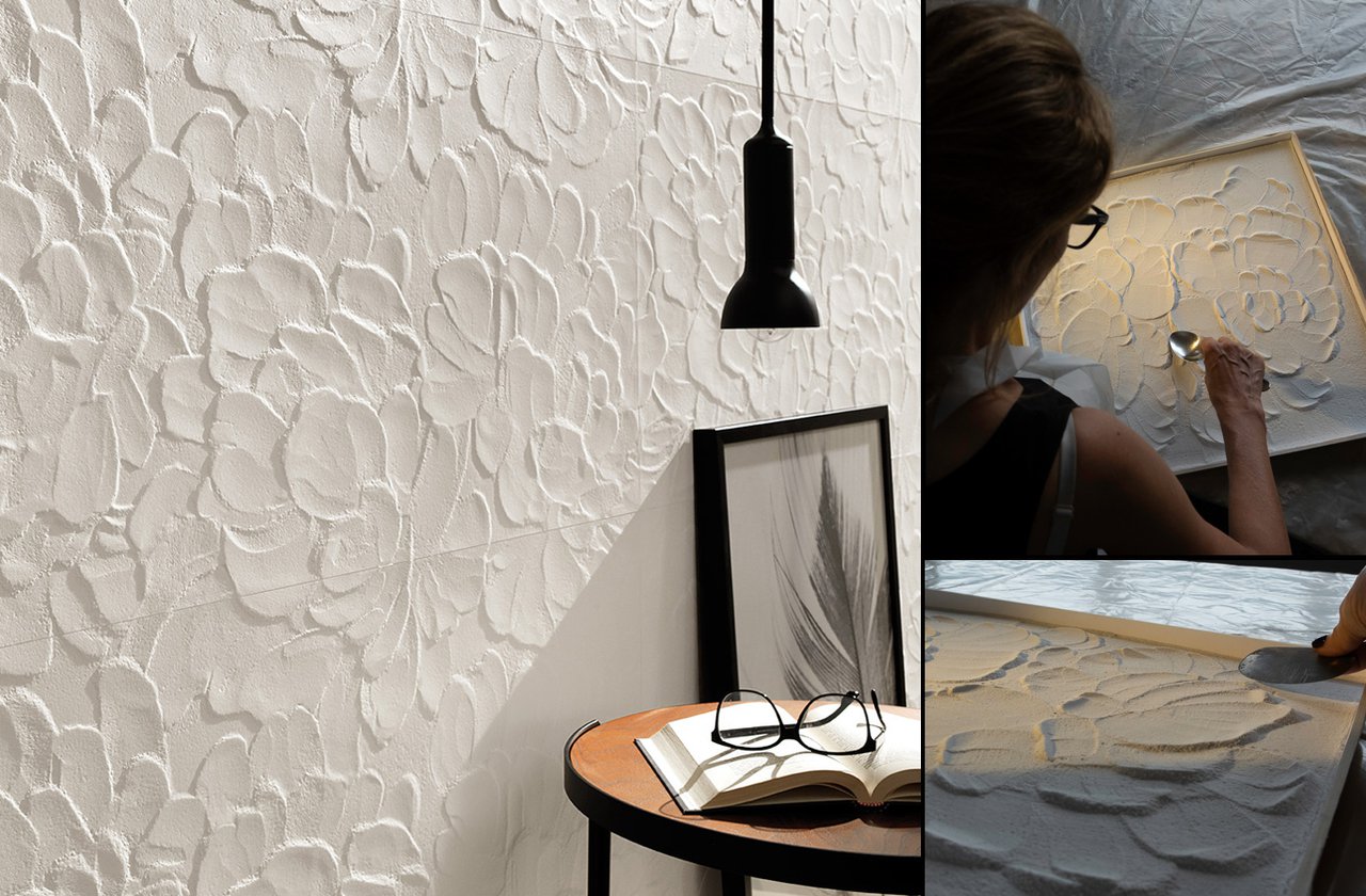 Tiles color White FAP Ceramiche - LUMINA SAND ART